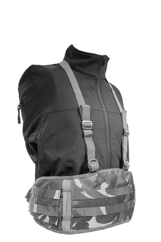 Tactical MOLLE H Harness Suspender Battle Belt Military Belt