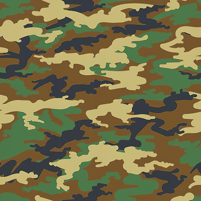 Raw Materials Woodland Camouflage for Military Bags