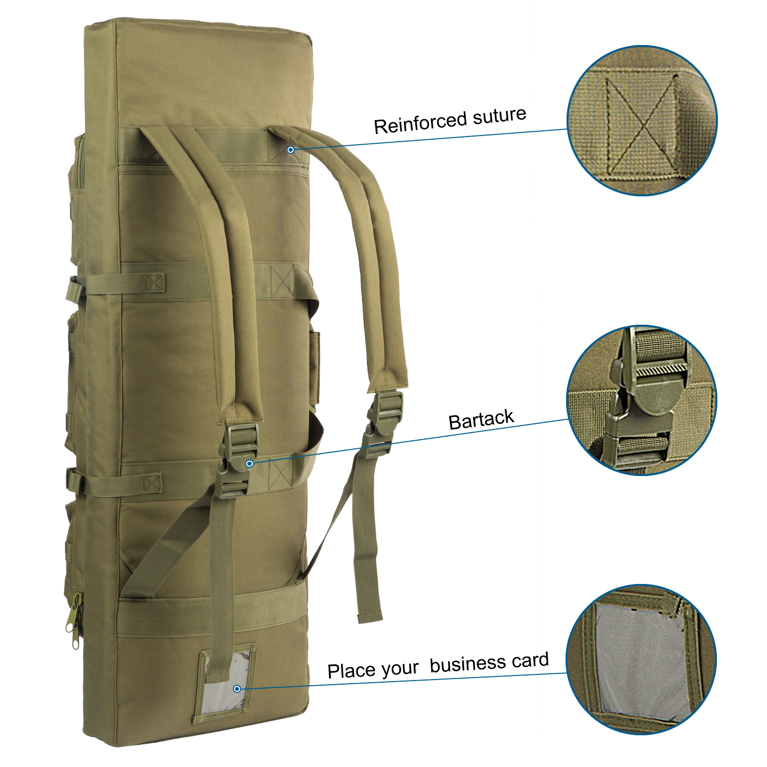 Multifunctional Weapon Carrying Case with Ample Storage