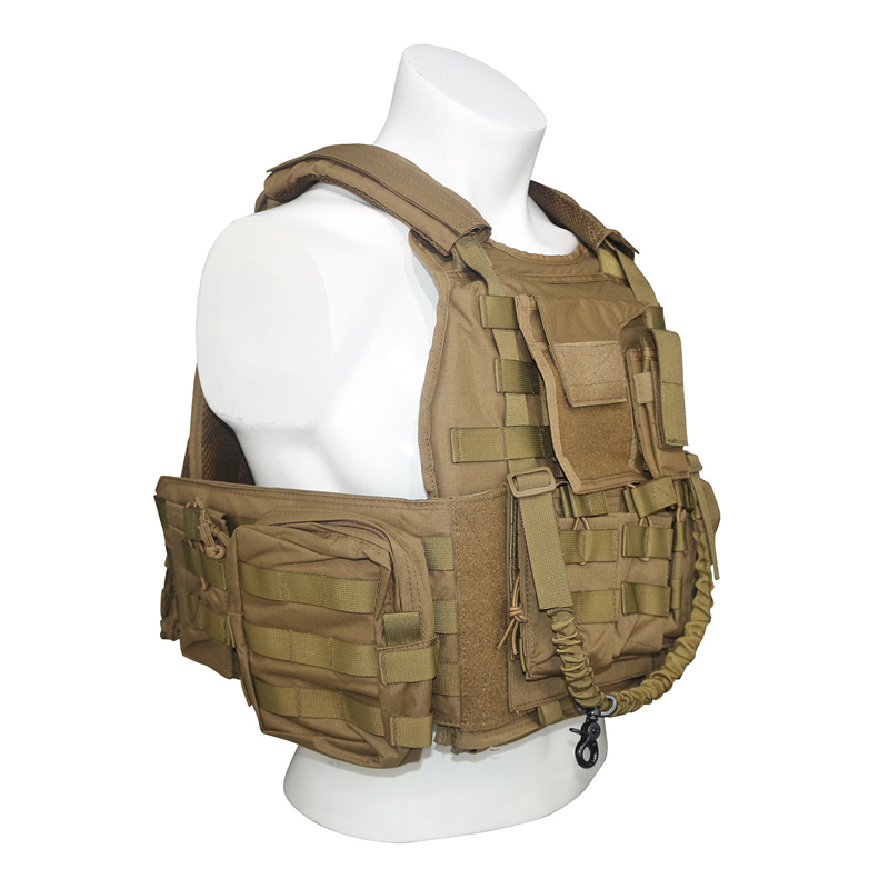 Advanced Tactical Vest with Integrated Plate Carriers