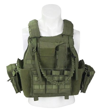 Green Cordura Waterproof Lightweight Multi-Function Tactical safe vest Quick Release Tactical Vest Plate Carrier