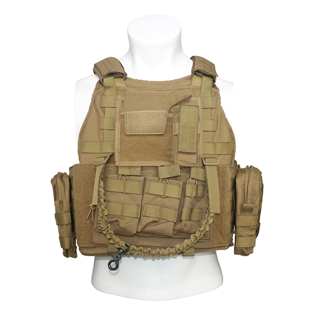 Advanced Tactical Vest with Integrated Plate Carriers