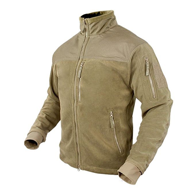 Men's Tactical Polyester Fleece Jackets: Warmth & Durability