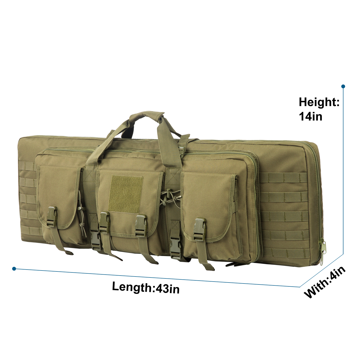 Multifunctional Weapon Carrying Case with Ample Storage